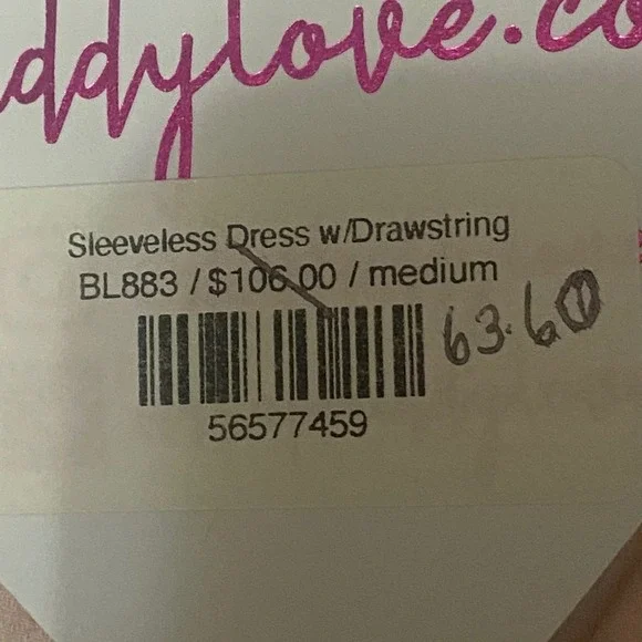 BuddyLove Sleeveless Tiered Dress Women M Pink Marble Ruffle Drawstring
New - Picture 5 of 10